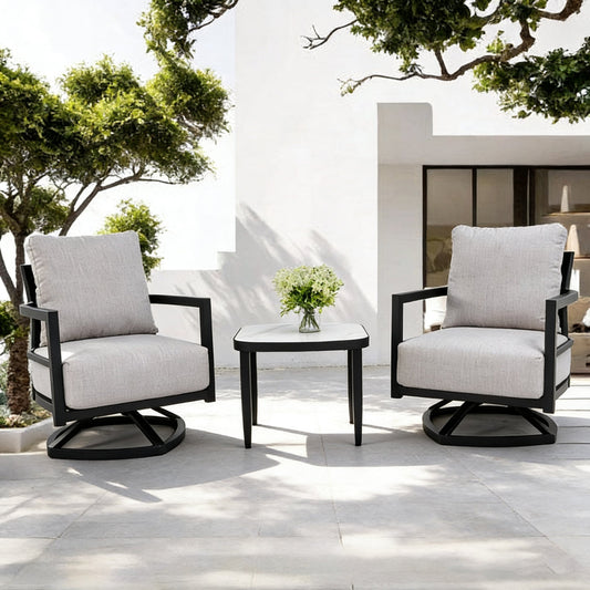 3PC Outdoor Aluminum Patio Furniture Set