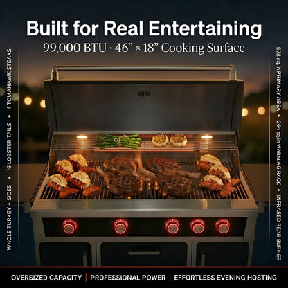 Navratil 49'' Stainless Steel Grill